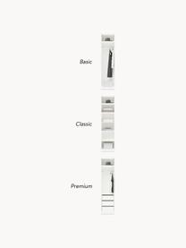 Modulaire draaideurkast Charlotte, 50 cm breed, diverse varianten, Frame: met melamine beklede spaa, Wit, Basis interieur, B 50 x H 200 cm