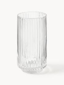 Vasos highball soplados artesanalmente Aleo, 4 uds., Vidrio sódico-cálcico, Transparente, Ø 7 x Al 14 cm, 430 ml