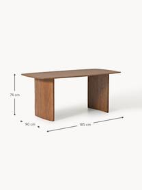 Table en chêne Chandler, Bois de chêne massif

Ce produit est fabriqué à partir de bois certifié FSC® issu d'une exploitation durable, Chêne, larg. 185 x prof. 90 cm