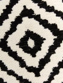 Tappeto Kilim nero/bianco Mozaik, 90% cotone 10% poliestere, Nero, Larg. 120 x Lung. 180 cm (taglia S)