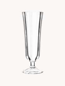 Champagneglazen Ana met geribbeld oppervlak, 12 stuks, Glas, Transparant, Ø 6 x H 17 cm, 135 ml