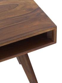 Pracovný stôl z masívu Repa, Drevo sheesham, masívne, lakované, Drevo sheesham, čierna, Š 117 x H 60 cm