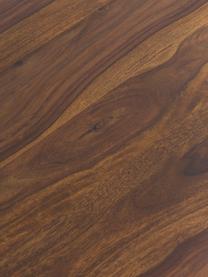 Bureau Repa uit massief hout, Sheesham hout, massief, gelakt,, Sheesham hout, zwart, B 117 x D 60 cm
