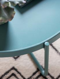 Ronde salontafel Melbury in blauw, Gepoedercoat staal, Blauw, Ø 65 x H 50 cm