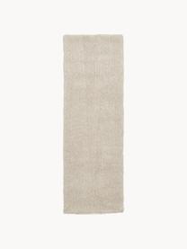 Flauschiger Hochflor-Läufer Marsha, Rückseite: 55 % Polyester, 45 % Baum, Beige, B 80 x L 250 cm