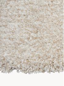 Flauschiger Hochflor-Läufer Marsha, Rückseite: 55 % Polyester, 45 % Baum, Beige, B 80 x L 250 cm