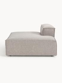 Chaise longue module Lennon uit bouclé, Bekleding: bouclé (100% polyester) M, Frame: massief grenenhout, multi, Poten: kunststof Dit product is , Bouclé taupe, B 150 x D 119 cm, rugleuning rechts