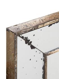 Espejo de pared de metal Little Bruno, Espejo: cristal, Blanco, latón, An 46 x Al 46 cm