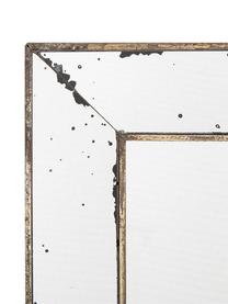 Espejo de pared de metal Little Bruno, Espejo: cristal, Blanco, latón, An 46 x Al 46 cm