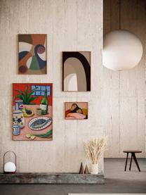 Poster Artwall no. 08 mit Rahmen, 4er-Set, Rahmen: Kiefernholz, Front: Plexiglas, Bunt, Set mit verschiedenen Grössen