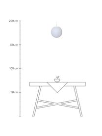 Solární závěsné svítidlo Globy, Bílá, Ø 30 cm, V 29 cm