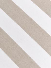 Hohes Sitzkissen Timon, gestreift, Bezug: 100% Baumwolle, Beige, Weiss, B 40 x L 40 cm