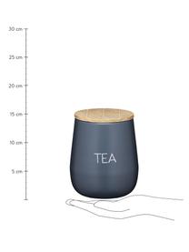 Barattolo con coperchio Serenity Tea, Coperchio: legno di mango, Antracite, legno, Ø 13 x Alt. 15 cm, 1,6 L