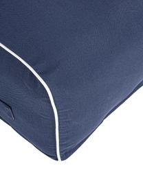 Rihanna opblaasbare tuinbedtas in donkerblauw, Bekleding: polyesterweefsel (200 g/m, Donkerblauw, wit, B 60 x D 90 cm