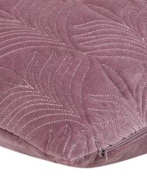 Housse de coussin 40x40 velours ouaté Celine, Vieux rose