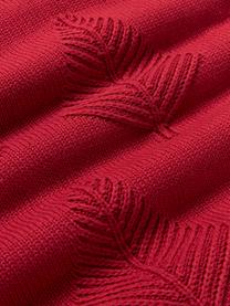 Copricuscino in cotone con motivo invernale Buddy, 100% cotone, Rosso, Larg. 130 x Lung. 170 cm