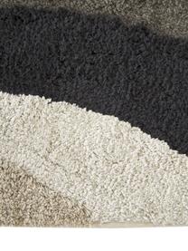 Tapis de bain coton bio Belinda, Coton bio 100 %, certifié BCI, Noir, beige, blanc cassé, gris, larg. 50 x long. 80 cm