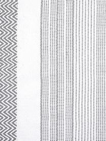 Tapis gris blanc en coton Iceland, Gris, blanc