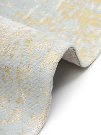 Handgewebter Baumwollläufer Luise, Flor: 100 % Baumwolle, Grau- und Brauntöne, B 80 x L 300 cm
