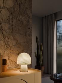 Lampada da tavolo piccola effetto marmo Talia, Lampada: vetro, Verde oliva effetto marmo, Ø 20 x Alt. 26 cm