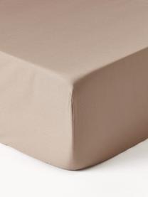 Sábana bajera de satén Premium, Beige, Cama 90 cm (90 x 200 x 25 cm)