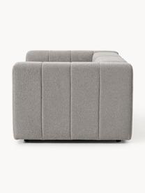 Modulares Bouclé-Sofa Lena (3-Sitzer), Bezug: Bouclé (93 % Polyester, 6, Gestell: Buchenholz, Spanplatte, H, Bouclé Grau, B 211 x T 106 cm