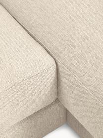 Canapé de salon Tribeca, Tissu beige clair, larg. 356 x prof. 195 cm, méridienne à gauche