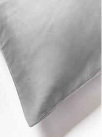 Poszewka na poduszkę z satyny bawełnianej Comfort, Ciemny szary, S 40 x D 80 cm