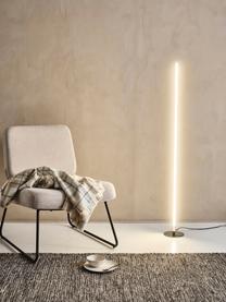 Petit lampadaire LED à intensité variable Whisper, Couleur argentée, Ø 15 x haut. 125 cm