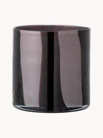 Vaso piccolo in vetro soffiato Liberty, alt. 16 cm, Vetro, Nero, Ø 15 x Alt. 16 cm