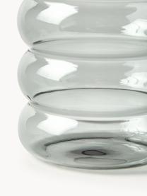 Bicchieri in vetro soffiato Bubbly 4 pz, Vetro borosilicato, Grigio trasparente, Ø 8 x Alt. 10 cm, 320 ml