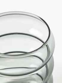 Mondgeblazen waterglazen Bubbly, 4 stuks, Borosilicaatglas, Grijs, transparant, Ø 8 x H 10 cm, 320 ml