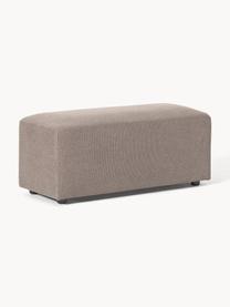 Pouf Melva, larg. 99 x prof. 42 cm, Tissu taupe, larg. 99 x prof. 42 cm