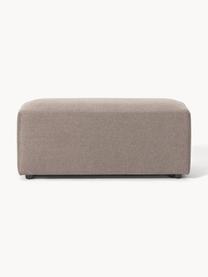 Pouf Melva, larg. 99 x prof. 42 cm, Tissu taupe, larg. 99 x prof. 42 cm