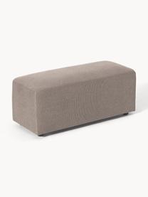 Pouf Melva, larg. 99 x prof. 42 cm, Tissu taupe, larg. 99 x prof. 42 cm