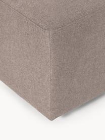 Poef Melva, B 99 x D 42 cm, Bekleding: 100% polyester Met 115.00, Frame: massief grenen- en sparre, Poten: kunststof Dit product is , Geweven stof taupe, B 99 x D 42 cm