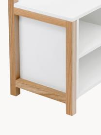 Perchero Settle, Estructura: tablero de fibras de dens, Roble, blanco, An 120 x Al 182 cm