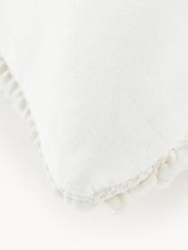 Copricuscino in maglia spessa Idra, Retro: 100% cotone, Bianco crema, Larg. 45 x Lung. 45 cm