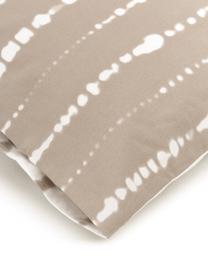Perkálový oboustranný povlak na polštář z organické bavlny Remi, 2 ks, Béžová, bílá, Š 40 cm