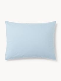 Funda de almohada de percal Elsie, Azul claro, An 45 x L 110 cm