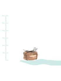 Komplet podstawek z drewna akacjowego Amelia, 4 elem., Drewno akacjowe, Drewno akacjowe, Ø 10 cm