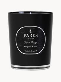 Vonná svíčka Black Magic (bergamot & růže), Černá, Ø 7 cm, V 9 cm