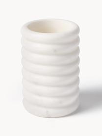 Mramorový pohár na zubné kefky Orta, Mramor, Biela, mramorovaná, Ø 8 x V 12 cm
