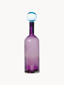 Mundgeblasene Deko-Flaschen Bubbles, 4er-Set, Glas, mundgeblasen, Bunt, Set mit verschiedenen Größen