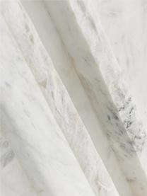 Table d'appoint en marbre Selene, Marbre, Blanc, marbré, larg. 40 x prof. 40 cm