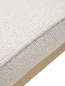 Polsterstuhl Koga, Bezug: 100% Polyester Der hochwe, Beine: Eschenholz, Gestell: Metall, Webstoff Cremeweiß, Helles Eschenholz, B 47 x H 86 cm
