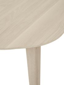 Mesa de comedor ovalada de madera de roble maciza Archie, 200 x 100 cm, Madera de roble maciza pintada
100% madera con certificado FSC, procedente de silvicultura sostenible, Roble Sonoma, An 200 x F 100 cm