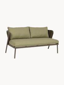 Gartensofa Harlow (2-Sitzer), Gestell: Aluminium, pulverbeschich, Webstoff Olivgrün, Taupe, B 165 x T 77 cm