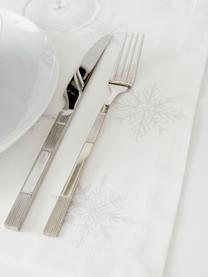 Set de table Snow, 2 pièces, Blanc crème, gris clair