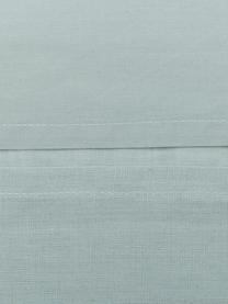 Dubbelzijdige linnen dekbedovertrek Natural met onderzijde van perkal, Bovenzijde: 65% linnen, 35% katoen, Onderzijde: katoen, Weeftechniek: perkal Draaddichtheid 200, Jadegroen, 200 x 220 cm